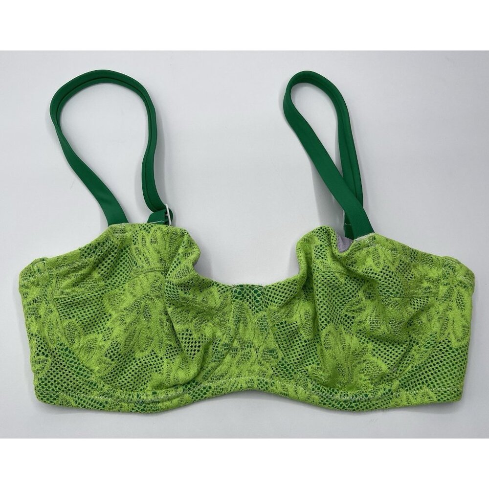 Hop Lun Bikini‎ Top Size Small S Green